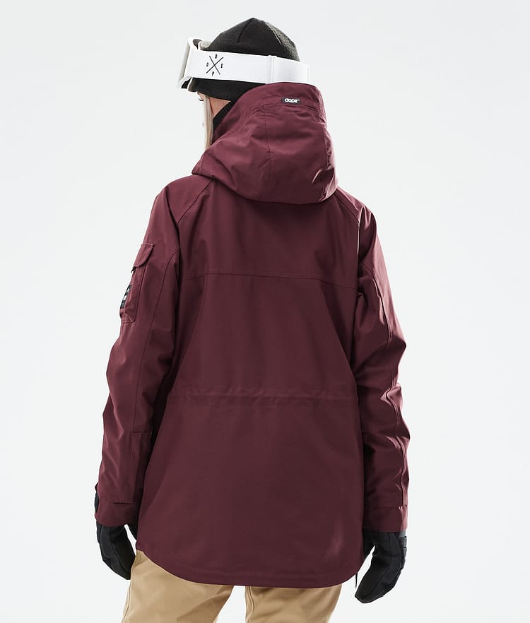 Dope Akin W 21 Lyžařská Bunda Dámské Burgundy, Obrázek 8 z 11