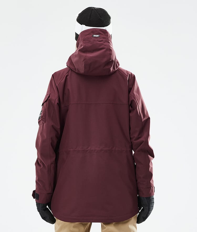 Dope Akin W 21 Kurtka Snowboardowa Kobiety Burgundy, Zdjęcie 8 z 11