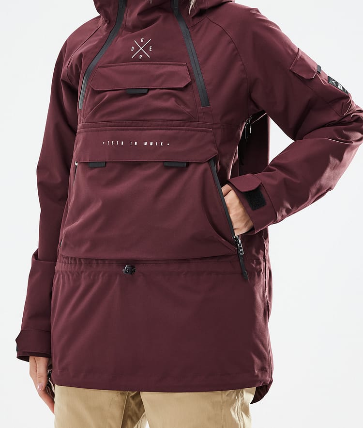 Dope Akin W 21 Lyžařská Bunda Dámské Burgundy, Obrázek 9 z 11