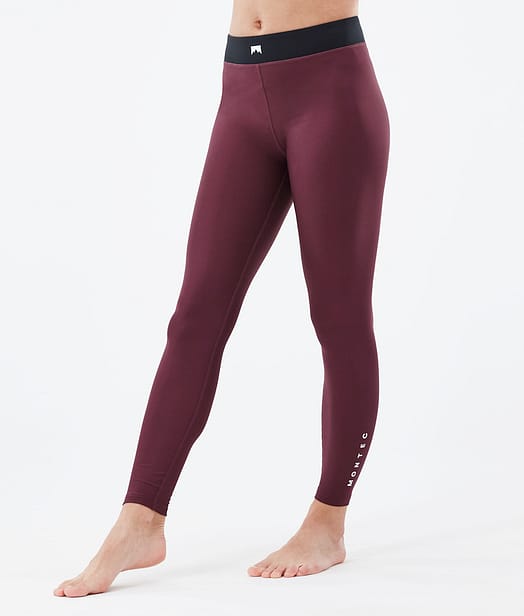 Montec Zulu W Base Layer Pant Women Burgundy