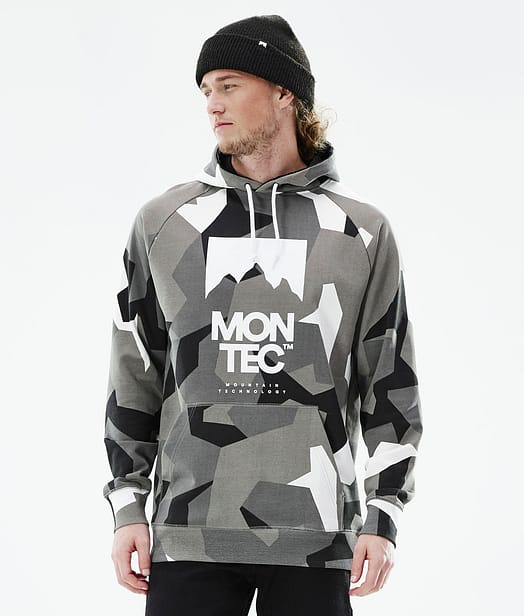 Montec Classic Bluzy z Kapturem Mężczyźni Snow Camo
