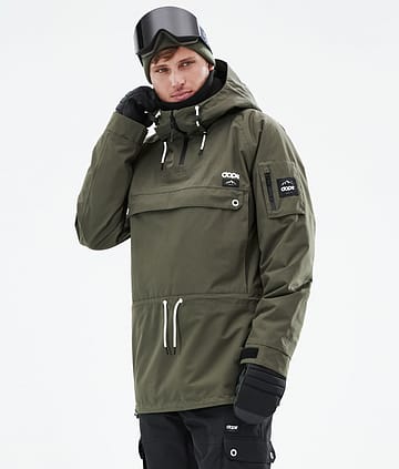 Dope Annok 21 Bunda na Snowboard Pánské Olive Green Renewed