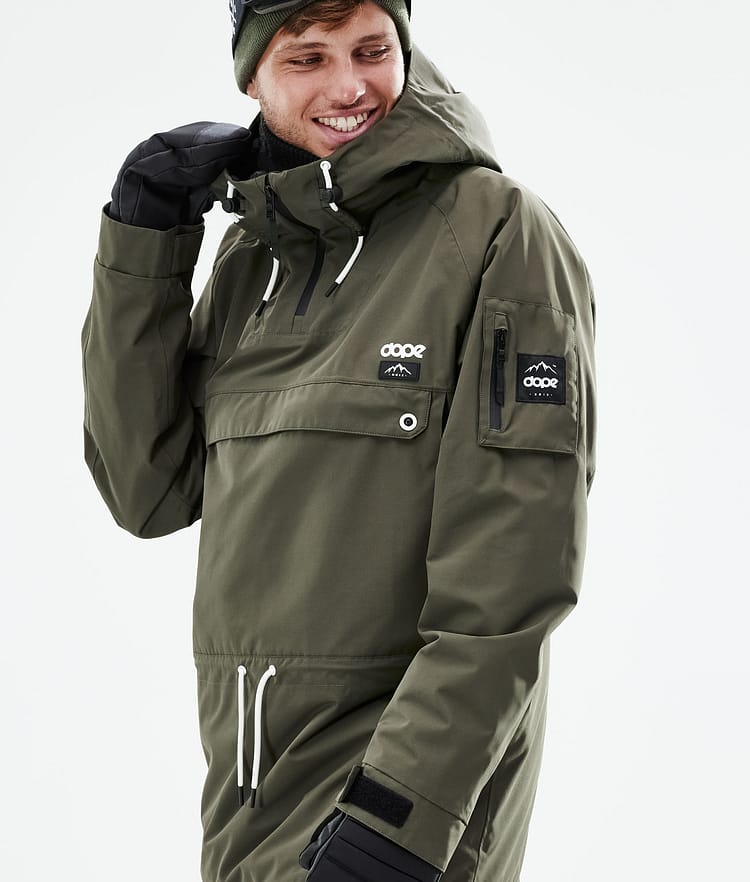 Dope Annok 21 Bunda na Snowboard Pánské Olive Green Renewed, Obrázek 3 z 10