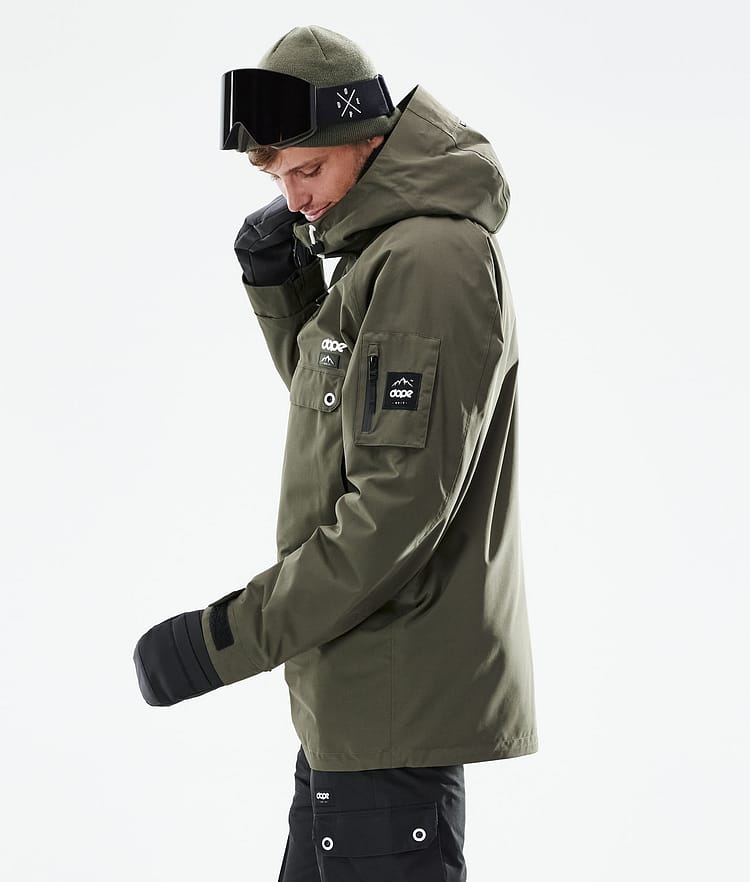 Dope Annok 21 Kurtka Narciarska Mężczyźni Olive Green, Zdjęcie 7 z 10