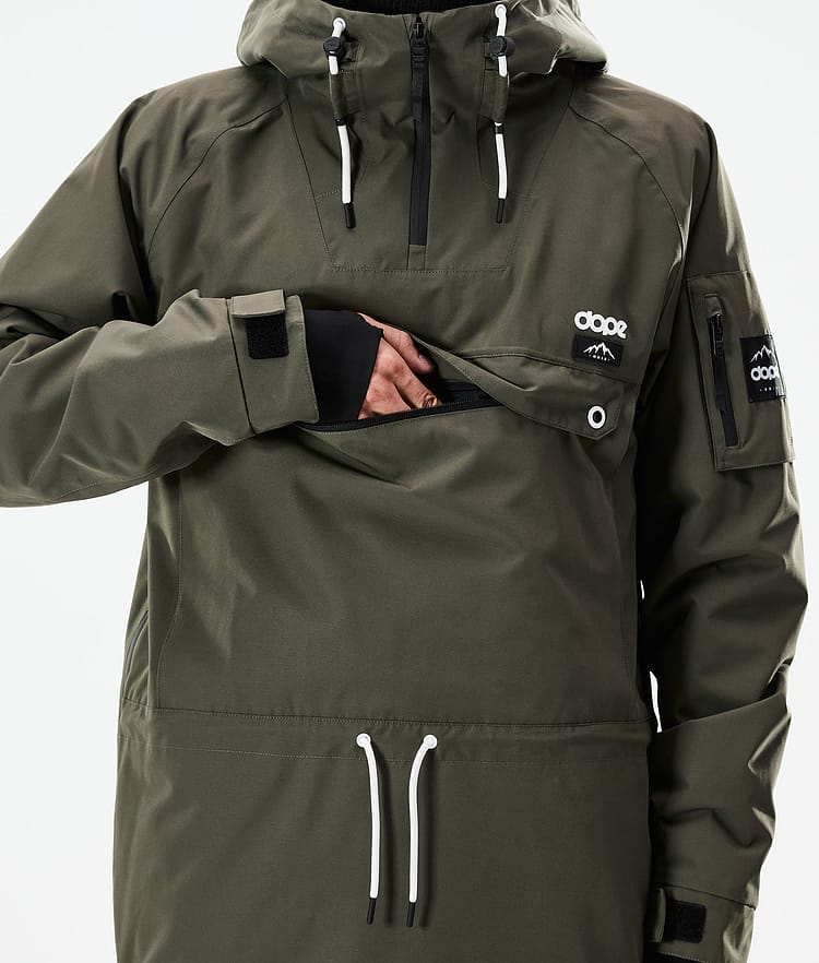 Dope Annok 21 Bunda na Snowboard Pánské Olive Green Renewed, Obrázek 10 z 10