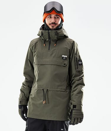 Dope Annok 2021 Lyžařská Bunda Pánské Olive Green/Black