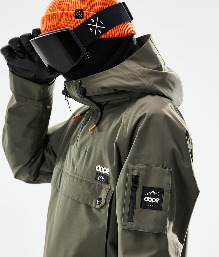 Dope Annok 21 Chaqueta Snowboard Hombre Olive Green/Black, Imagen 2 de 10