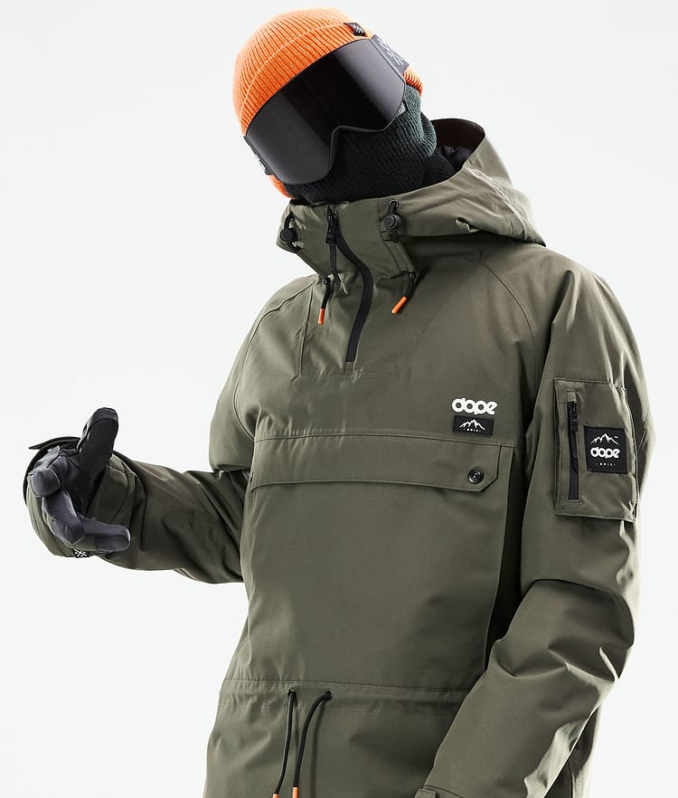 Dope Annok 21 Chaqueta Snowboard Hombre Olive Green/Black, Imagen 3 de 10