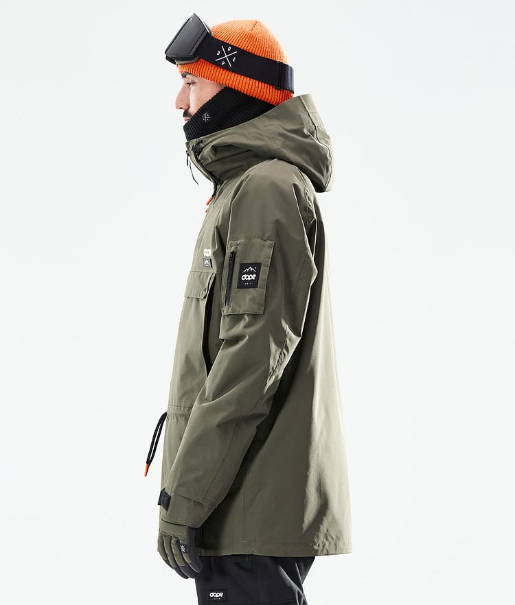 Dope Annok 21 Kurtka Narciarska Mężczyźni Olive Green/Black, Zdjęcie 7 z 10