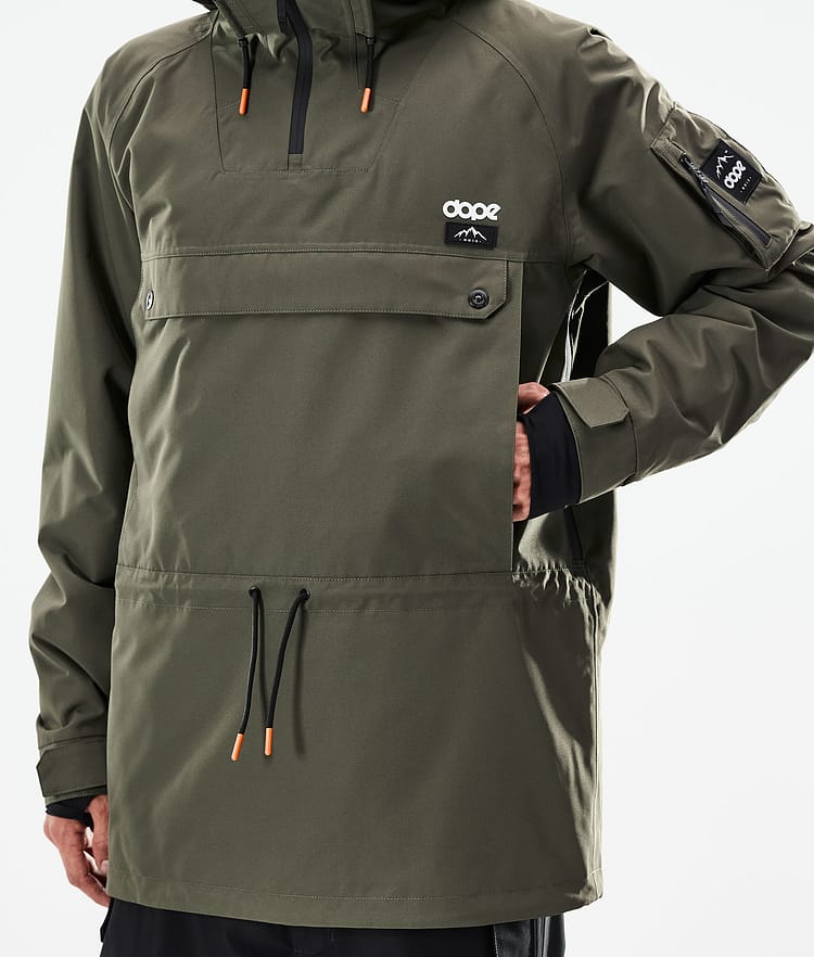 Dope Annok 21 Kurtka Narciarska Mężczyźni Olive Green/Black, Zdjęcie 9 z 10