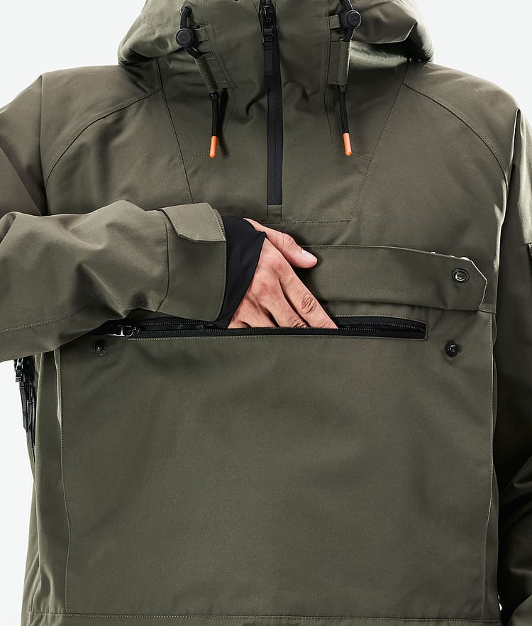 Dope Annok 21 Chaqueta Snowboard Hombre Olive Green/Black, Imagen 10 de 10