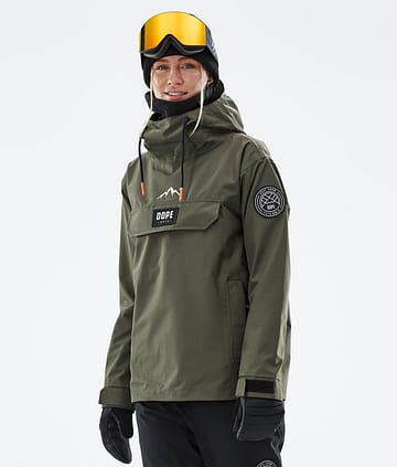 Dope Blizzard W 21 Lyžařská Bunda Dámské Olive Green