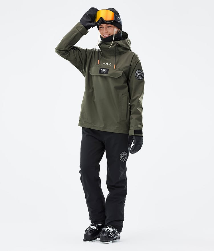 Dope Blizzard W 21 Lyžařská Bunda Dámské Olive Green, Obrázek 3 z 9