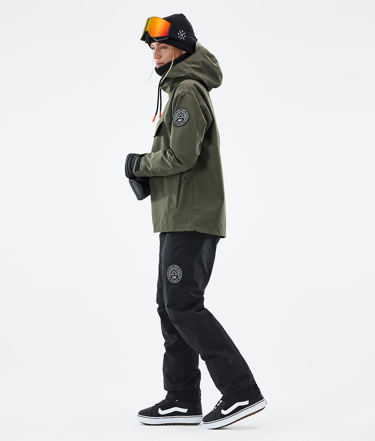 Dope Blizzard W 21 Bunda na Snowboard Dámské Olive Green, Obrázek 4 z 9