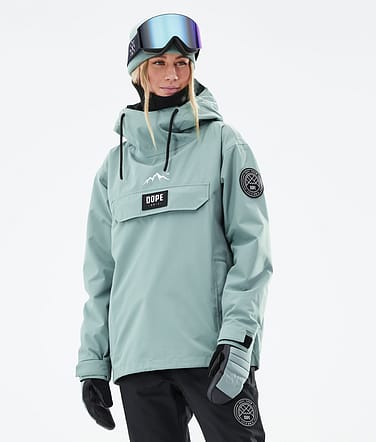 Dope Blizzard W 2021 Lyžařská Bunda Dámské Faded Green