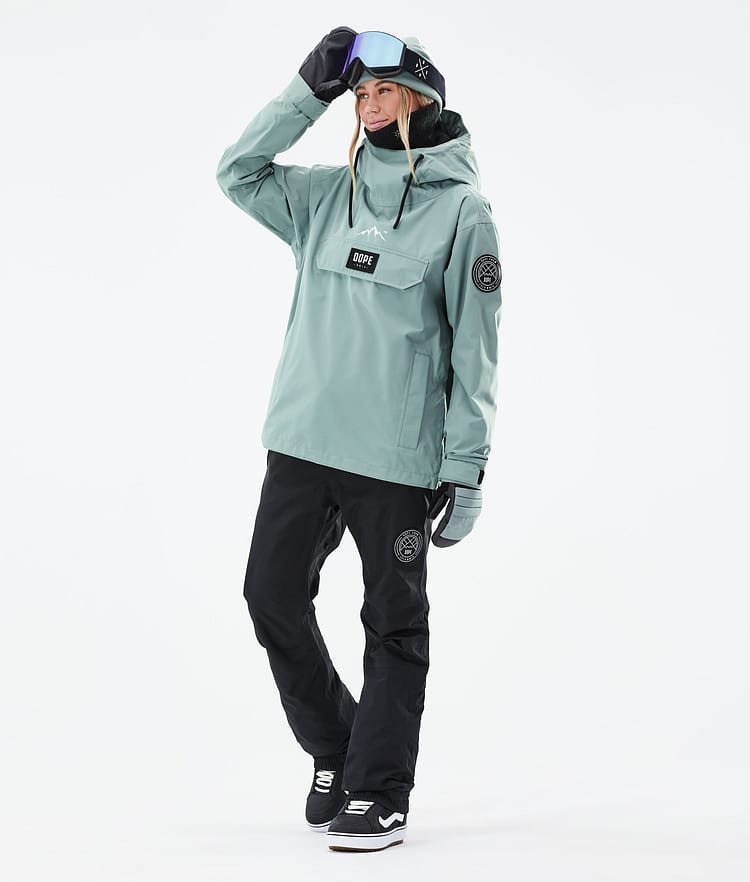 Dope Blizzard W 21 Bunda na Snowboard Dámské Faded Green, Obrázek 4 z 10