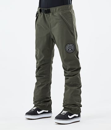 Dope Blizzard W 21 Spodnie Snowboardowe Kobiety Olive Green
