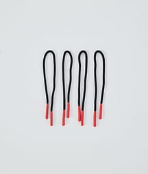 Dope Round Zip Puller String Pezzi di ricambio Black/Orange Tip