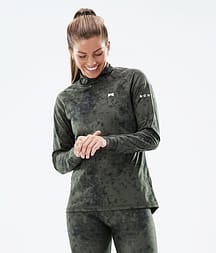 Montec Zulu W Camiseta Térmica Mujer Olive Green Tiedye