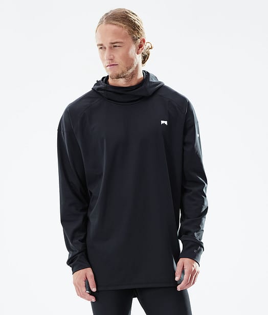 Montec Zulu Hood Base Layer Top Men Black