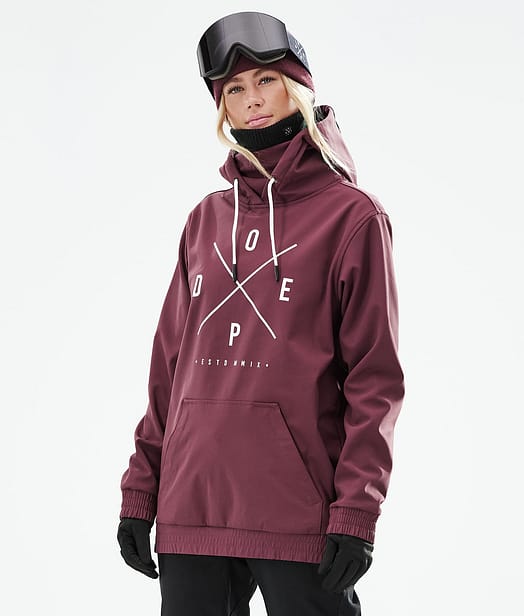 Dope Yeti W 21 Lyžařská Bunda Dámské 2X-Up Burgundy