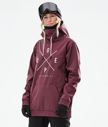 Dope Yeti W 21 Bunda na Snowboard Dámské 2X-Up Burgundy