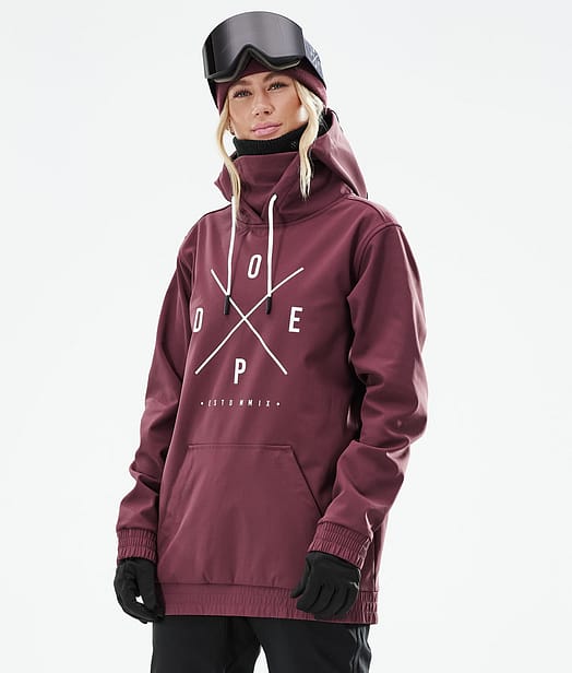Dope Yeti W 21 Bunda na Snowboard Dámské 2X-Up Burgundy