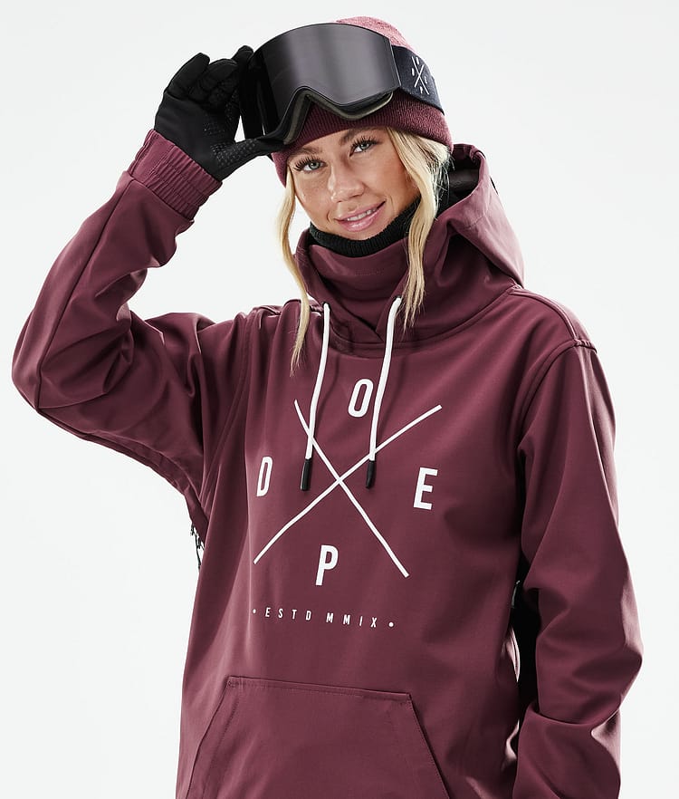 Dope Yeti W 21 Bunda na Snowboard Dámské 2X-Up Burgundy, Obrázek 2 z 9