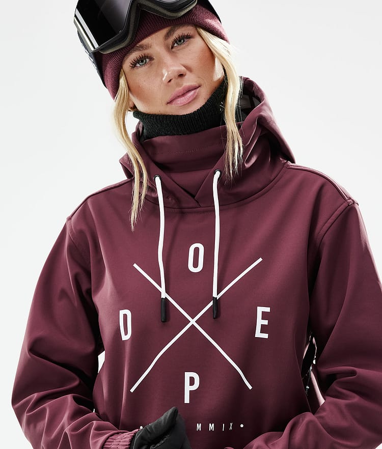 Dope Yeti W 21 Bunda na Snowboard Dámské 2X-Up Burgundy, Obrázek 3 z 9