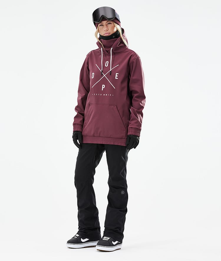 Dope Yeti W 21 Bunda na Snowboard Dámské 2X-Up Burgundy, Obrázek 4 z 9