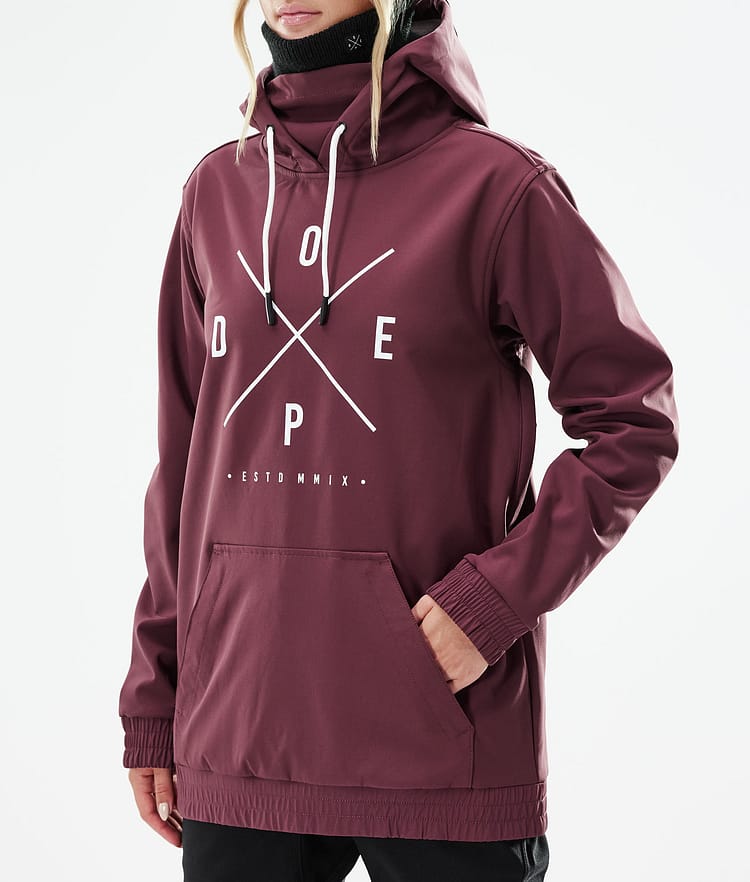 Dope Yeti W 21 Bunda na Snowboard Dámské 2X-Up Burgundy, Obrázek 9 z 9