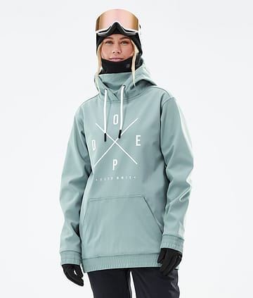 Dope Yeti W 21 Kurtka Snowboardowa Kobiety 2X-Up Faded Green