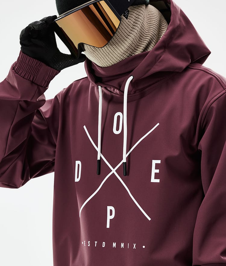 Dope Yeti 21 Kurtka Snowboardowa Mężczyźni 2X-Up Burgundy, Zdjęcie 2 z 9