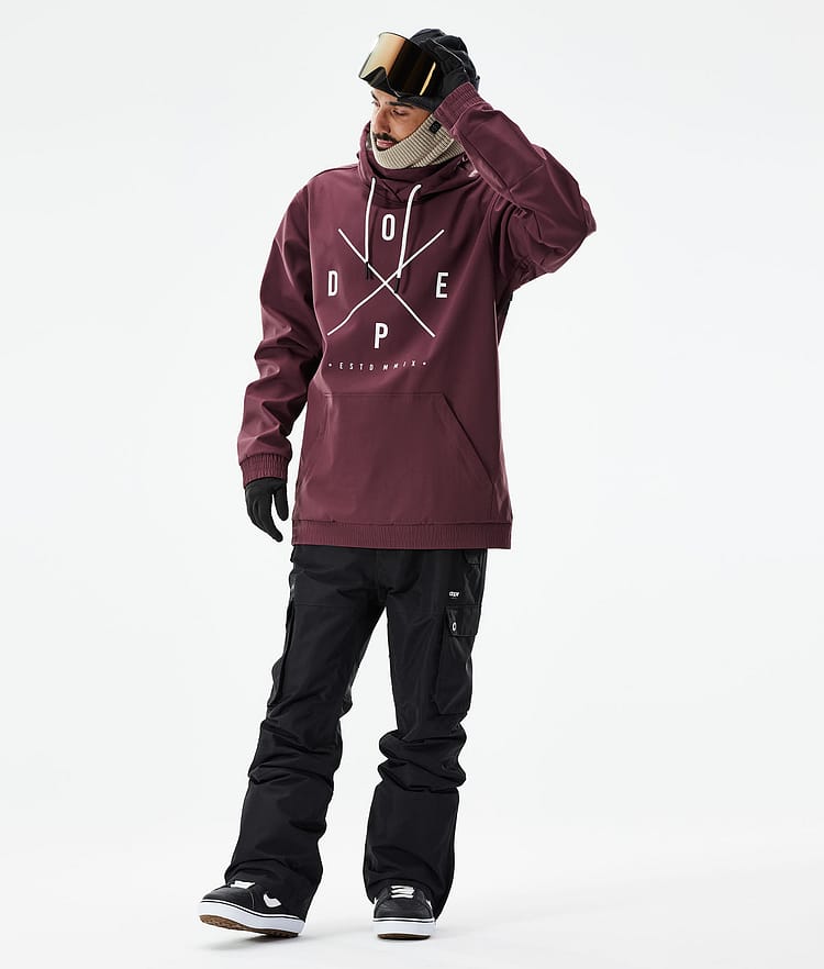 Dope Yeti 21 Kurtka Snowboardowa Mężczyźni 2X-Up Burgundy, Zdjęcie 4 z 9