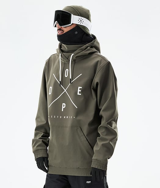 Dope Yeti 21 Bunda na Snowboard Pánské 2X-Up Olive Green