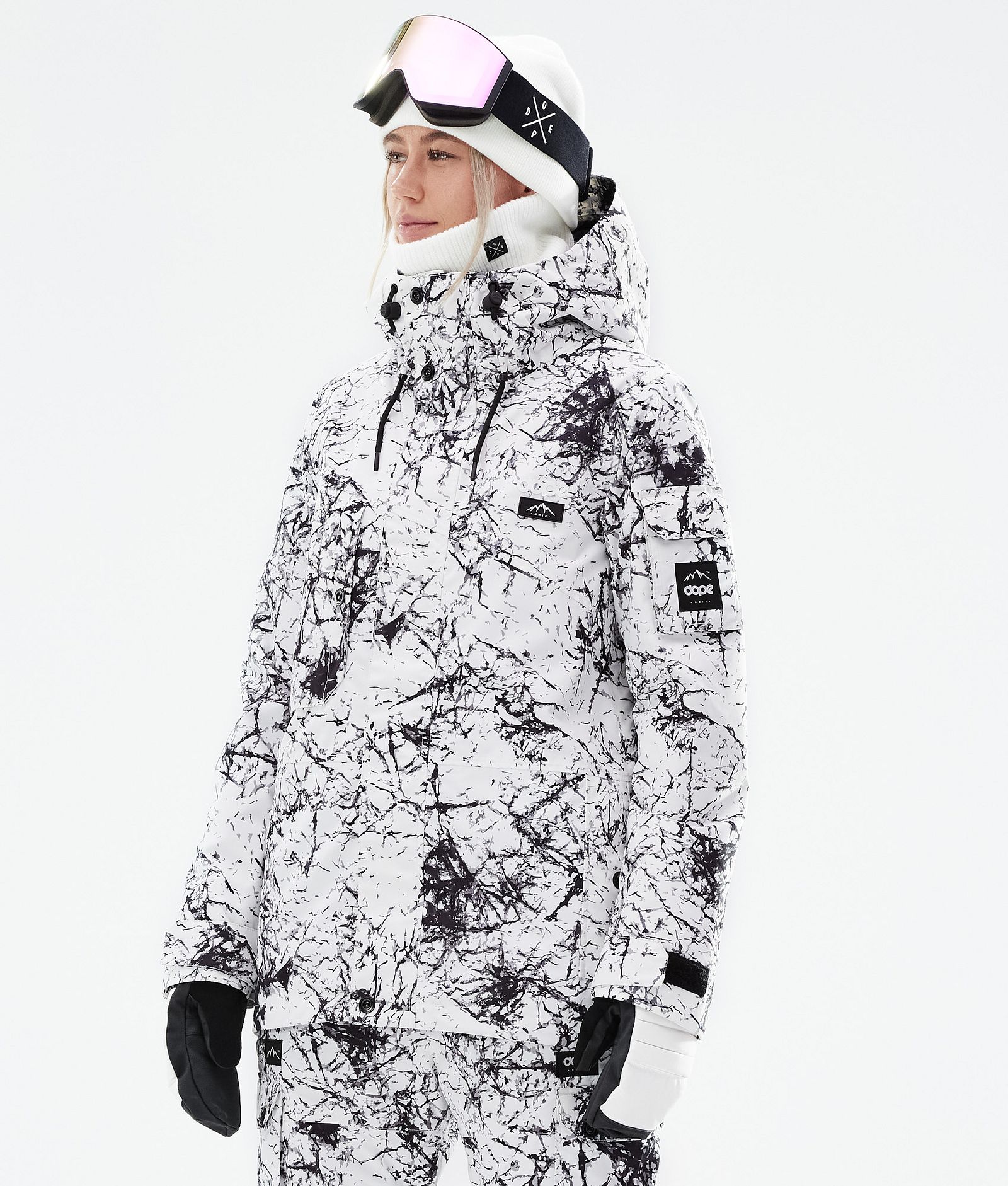Dope Adept W 2021 Snowboardjakke Dame Rock, Billede 1 af 11