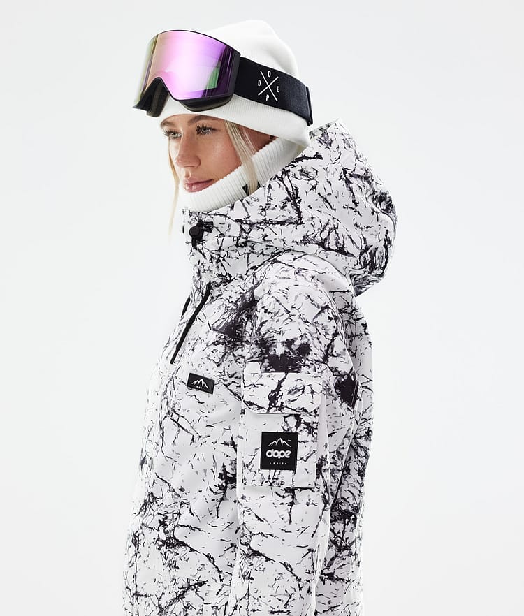 Dope Adept W 2021 Snowboardjakke Dame Rock, Billede 3 af 11