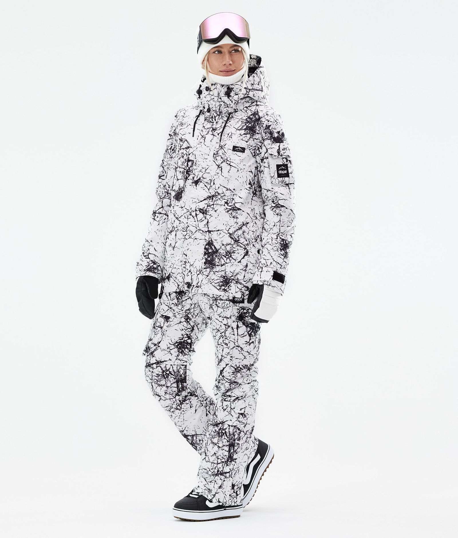 Dope Adept W 2021 Snowboardjakke Dame Rock, Billede 4 af 11