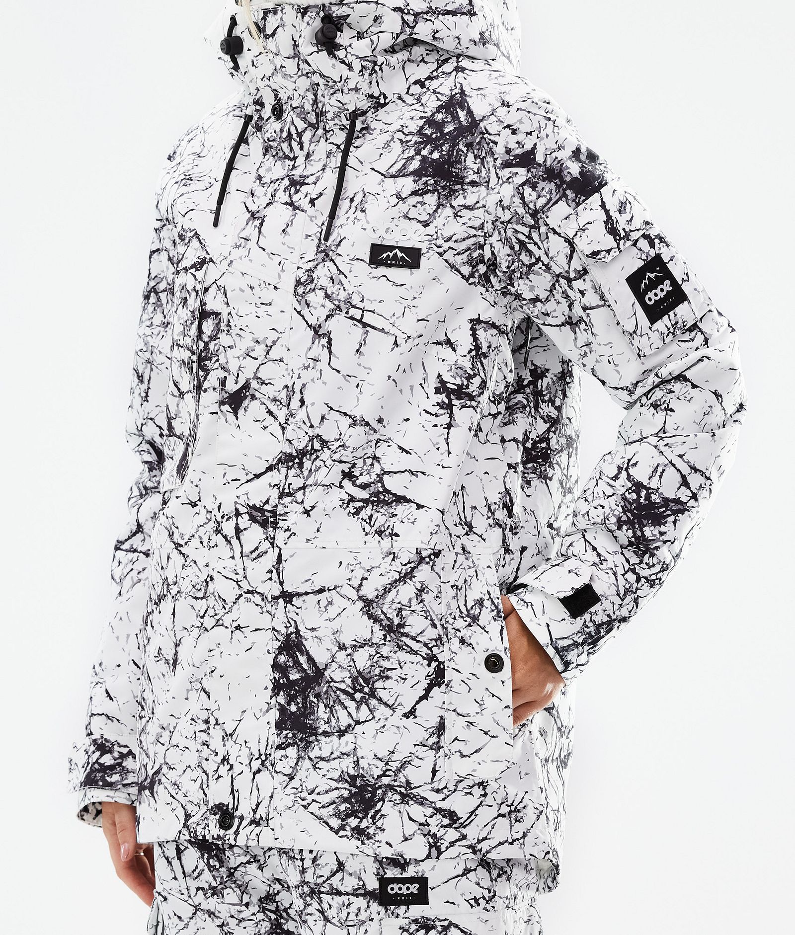 Dope Adept W 2021 Snowboardjakke Dame Rock, Billede 9 af 11