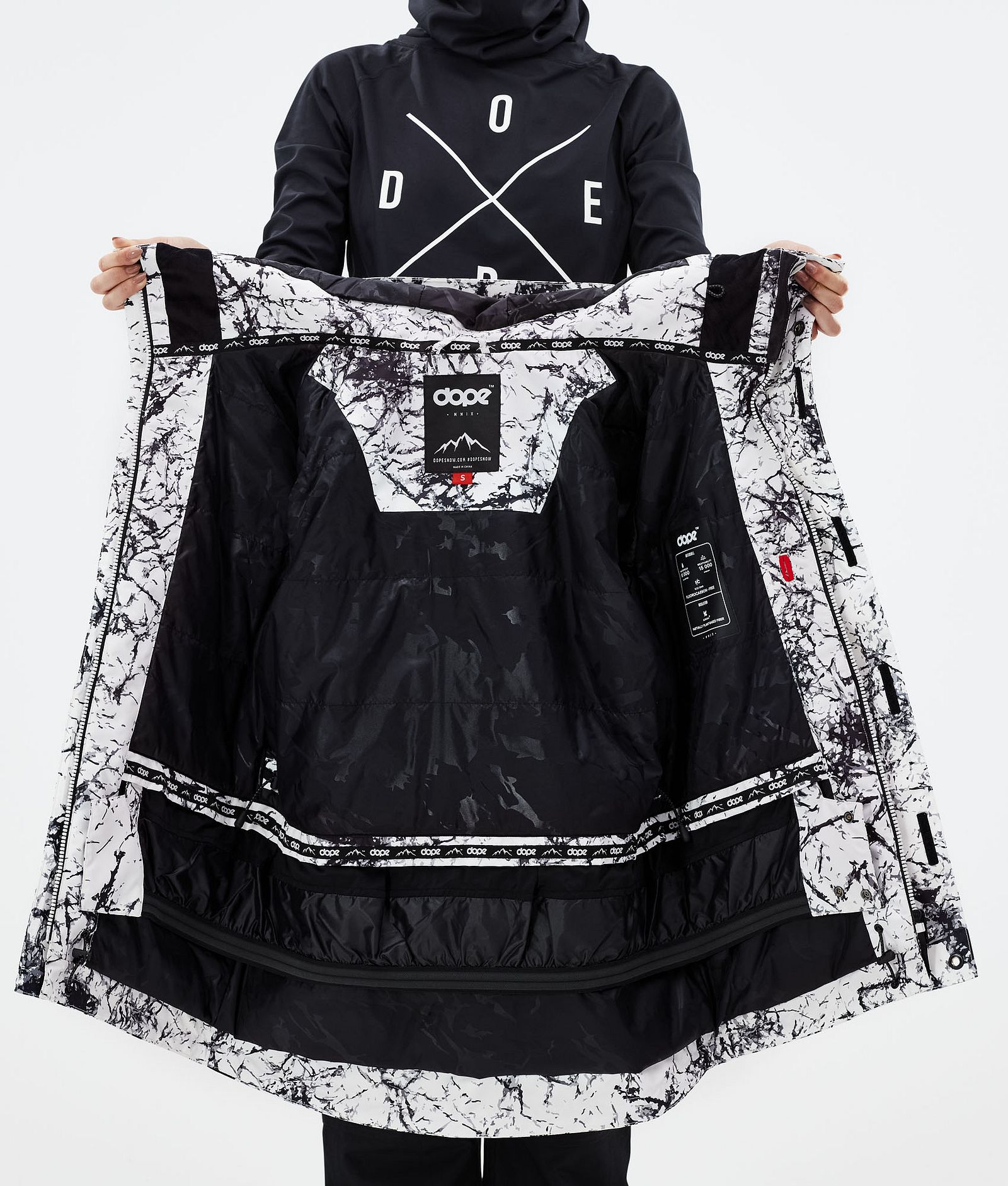 Dope Adept W 2021 Snowboardjakke Dame Rock, Billede 11 af 11