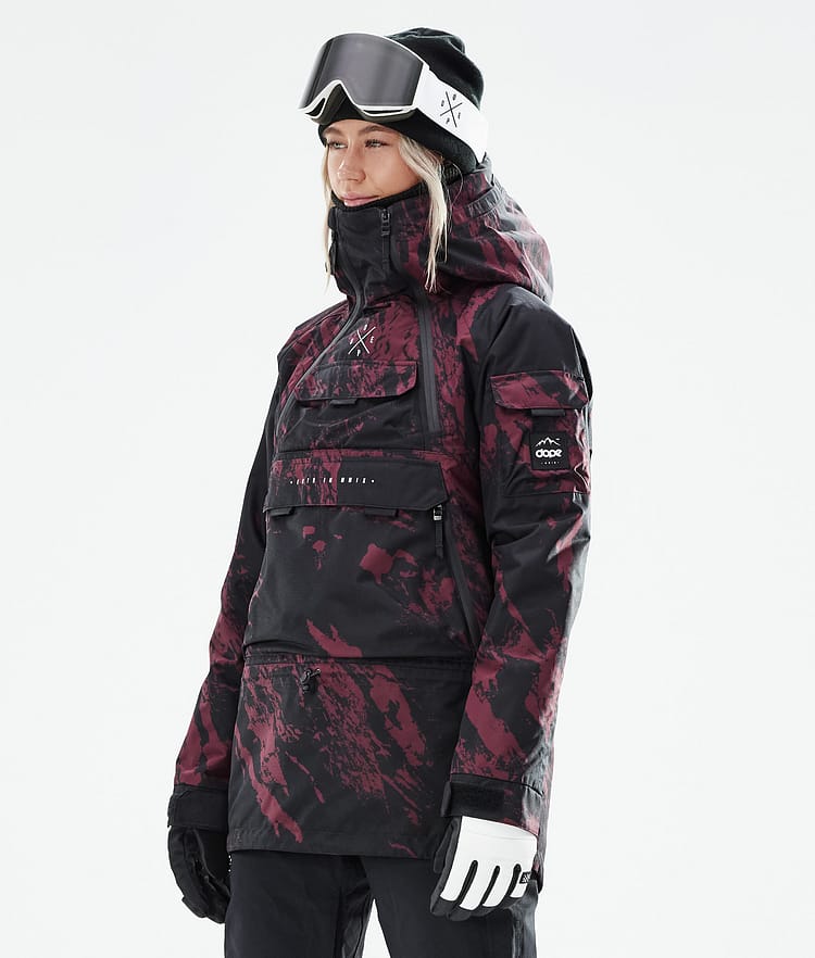 Dope Akin W 21 Chaqueta Snowboard Mujer Paint Burgundy, Imagen 1 de 11