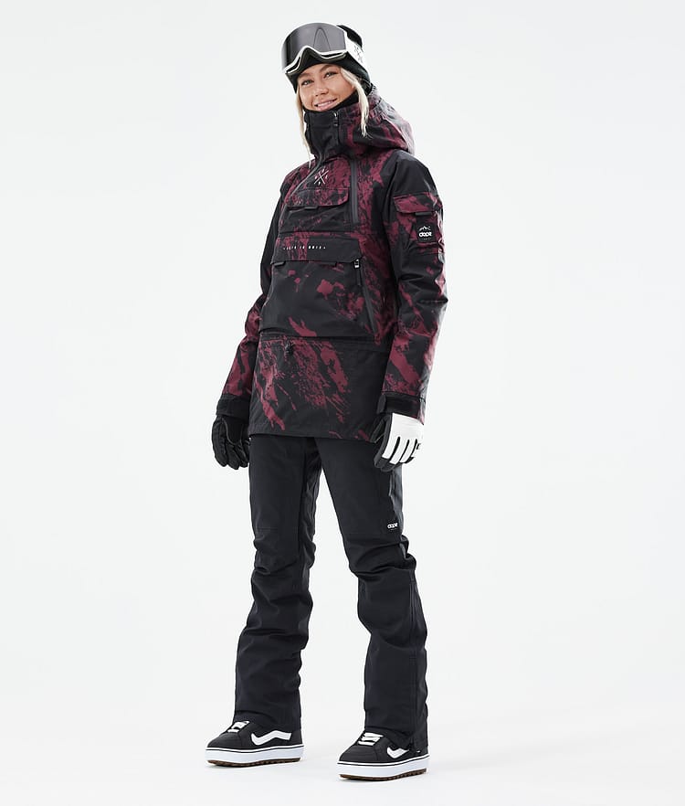 Dope Akin W 21 Chaqueta Snowboard Mujer Paint Burgundy, Imagen 4 de 11