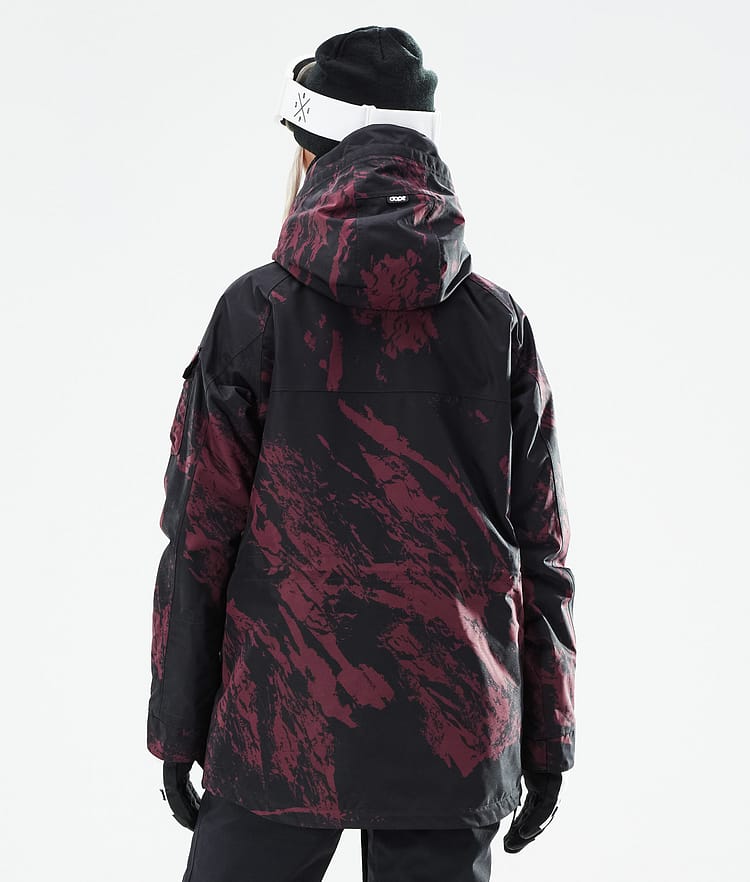 Dope Akin W 21 Chaqueta Snowboard Mujer Paint Burgundy, Imagen 8 de 11