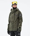 Dope Blizzard W Full Zip 2021 Giacca Snowboard Donna Olive Green