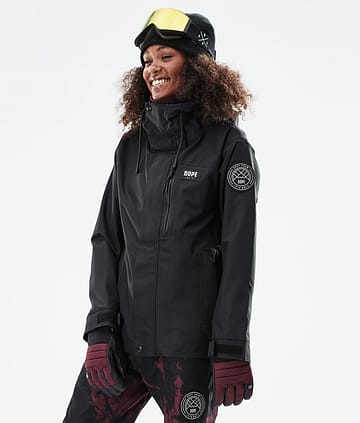 Dope Blizzard W Full Zip 21 Bunda na Snowboard Dámské Black Renewed