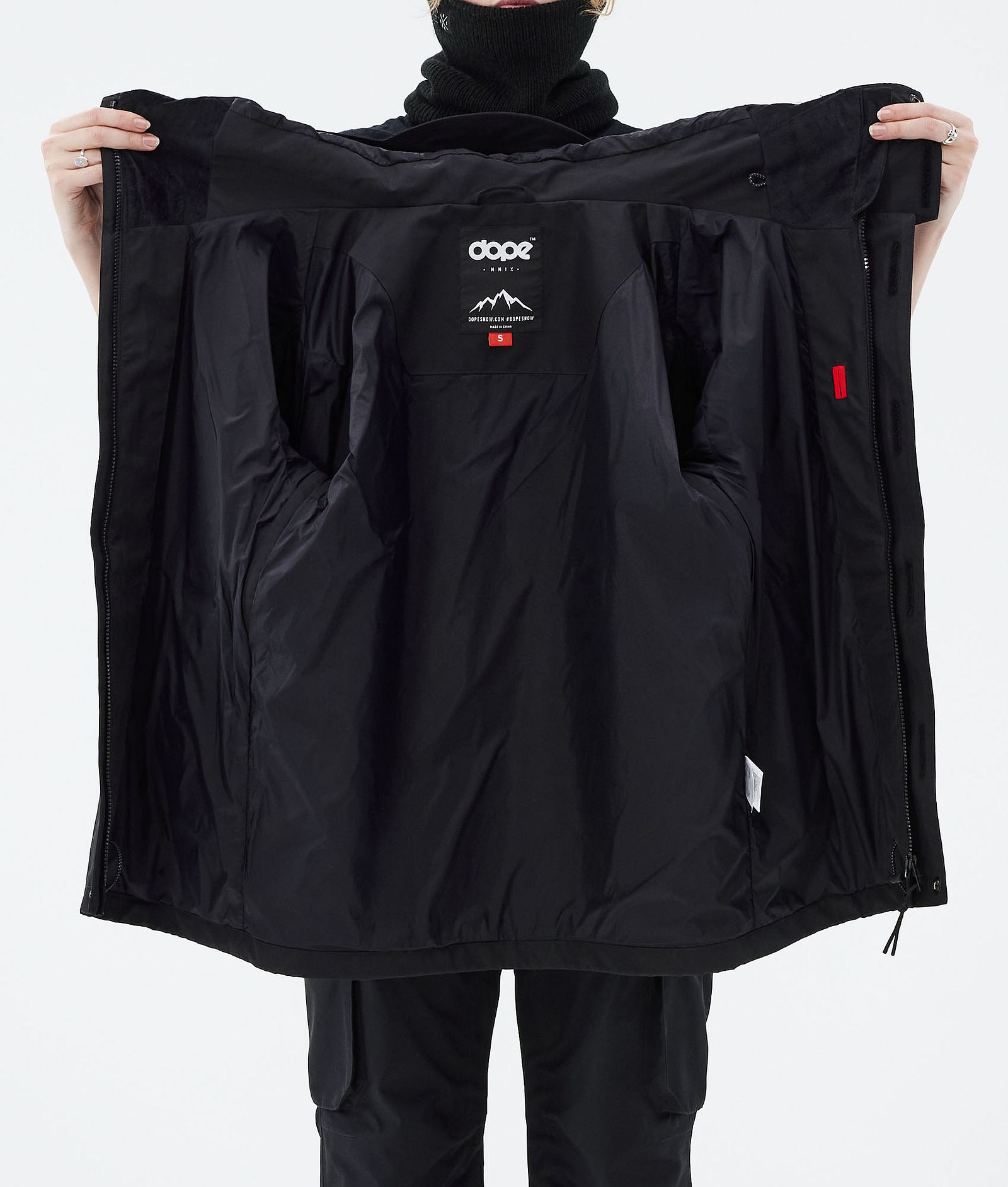 Dope Blizzard W Full Zip 2021 Lyžařská Bunda Dámské Black, Obrázek 11 z 11