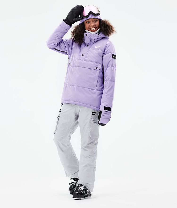 Dope Puffer W 2021 Lyžařská Bunda Dámské Faded Violet, Obrázek 4 z 10