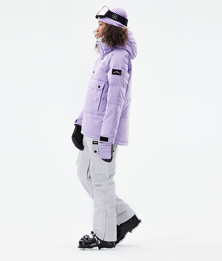 Dope Puffer W 2021 Lyžařská Bunda Dámské Faded Violet, Obrázek 5 z 10