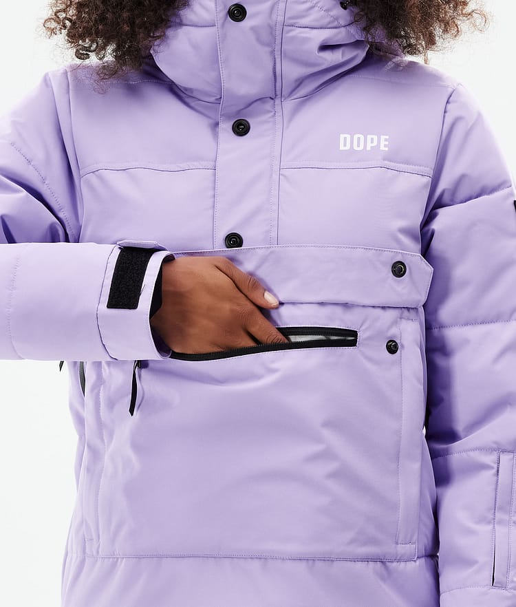 Dope Puffer W 2021 Lyžařská Bunda Dámské Faded Violet, Obrázek 10 z 10