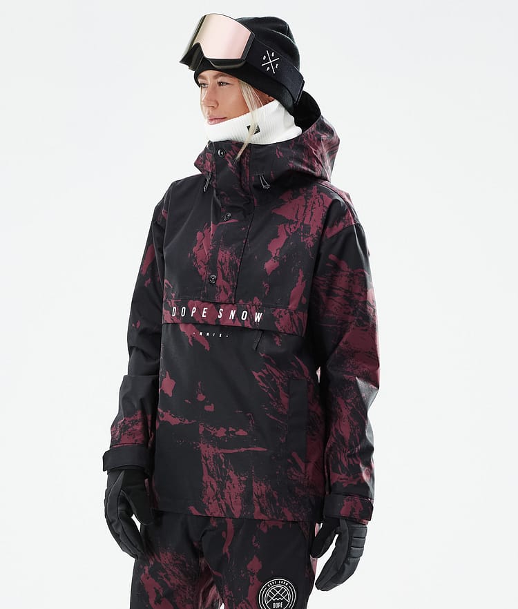 Dope Legacy W 21 Lyžařská Bunda Dámské Paint Burgundy, Obrázek 1 z 10